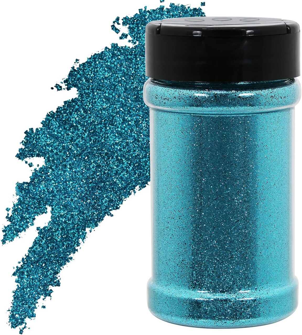 Teal Blue Extra Fine Glitter 4 oz Glitter Powder for Tumblers Resin Crafts Slime Cosmetic Nail Painting Festival Decoration